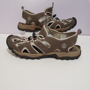 Northside Brown Pink Women's Walking Hiking Shoes Sz 9